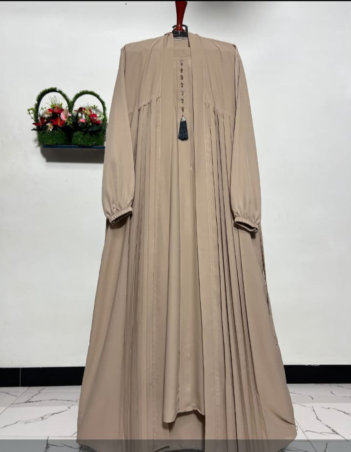 Premium Handmade Sage Green Abaya