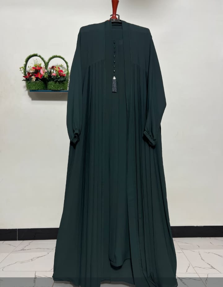 Premium Handmade Sage Green Abaya