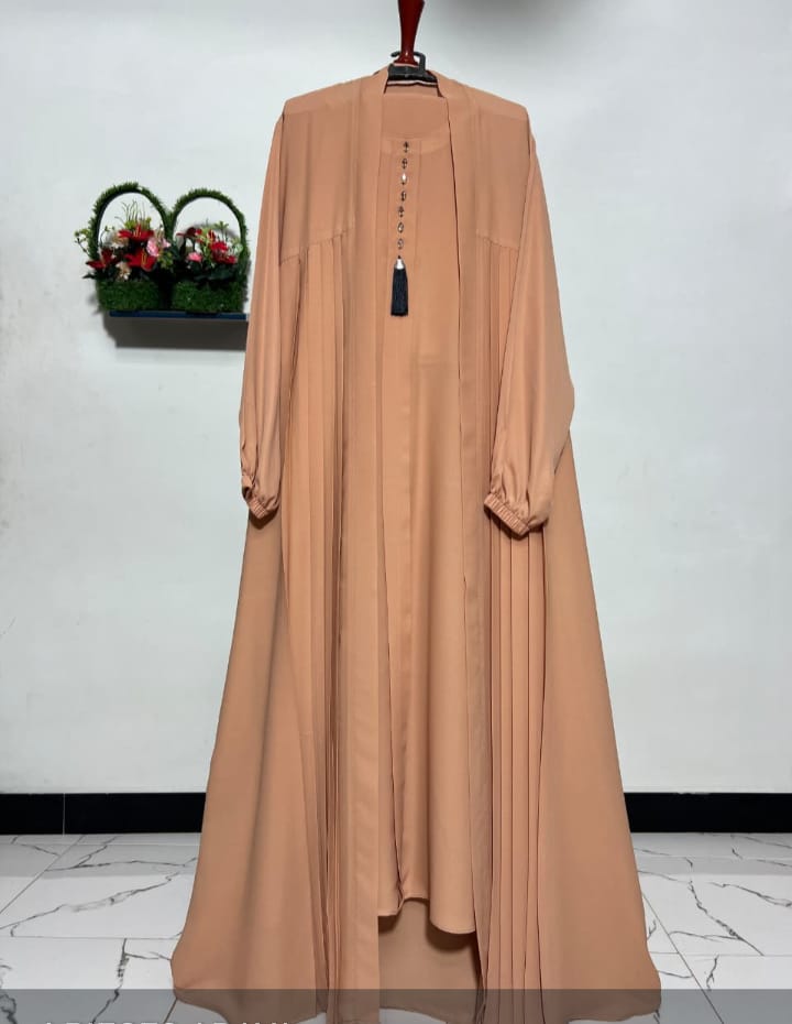 Premium Handmade Sage Green Abaya