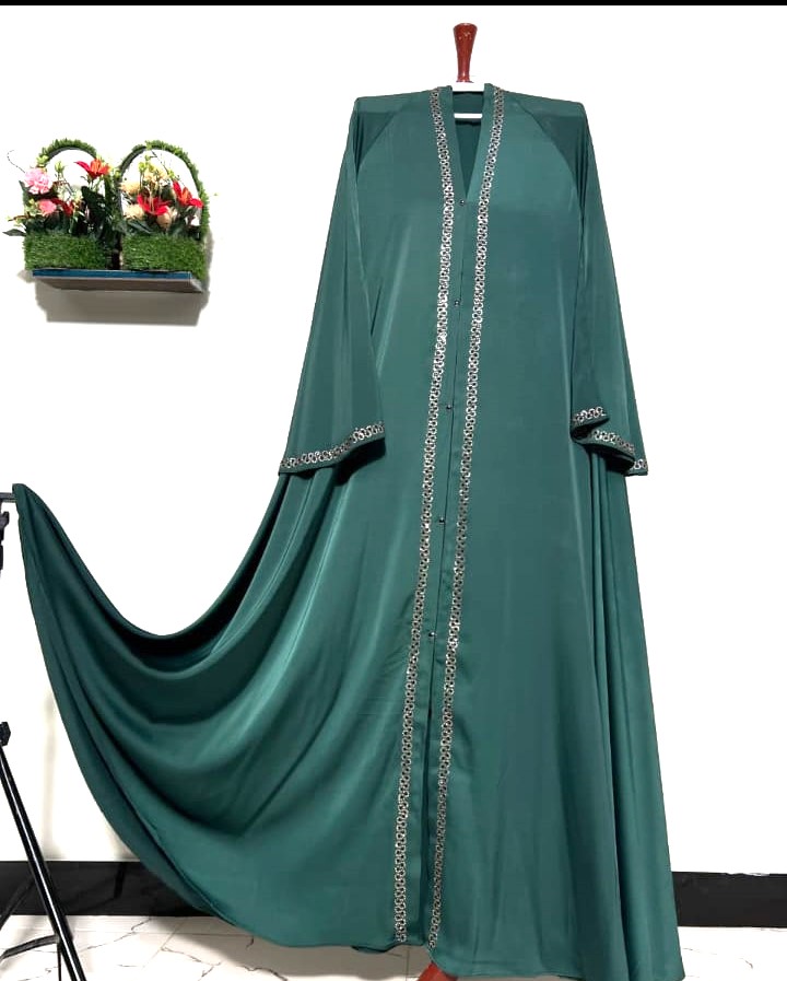 Premium Handmade Sage Green Abaya